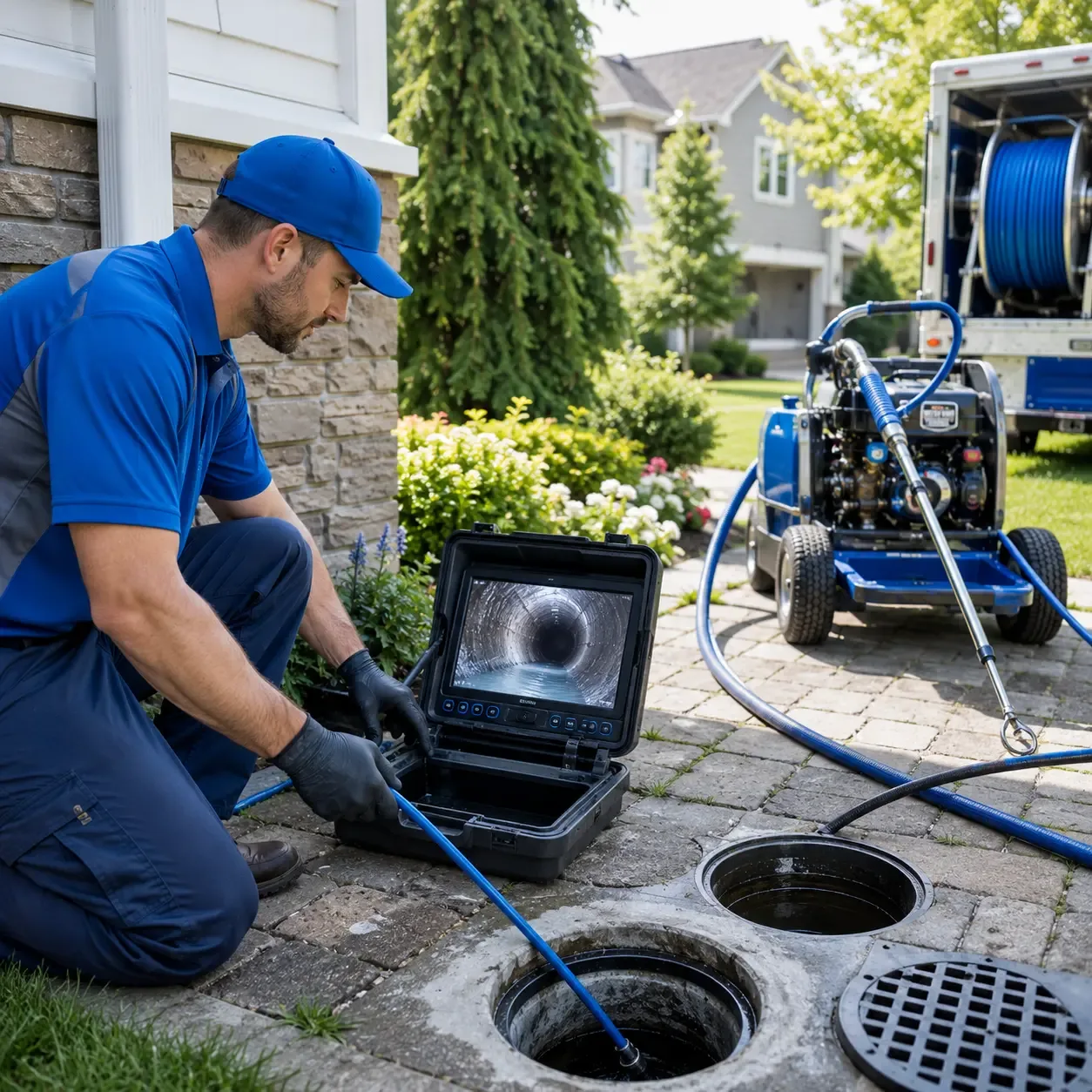 Outdoor drain cleaning professionals serving Custer, WI