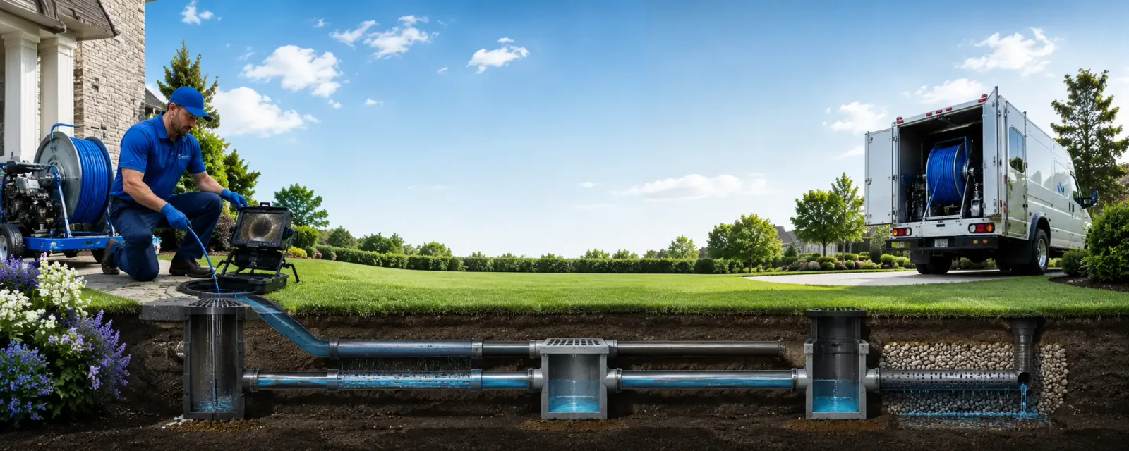 Outdoor drain cleaning information for Custer, WI